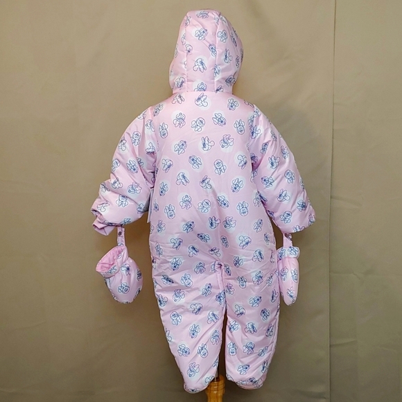 NWT Disney Baby Pink Minnie Mouse Snowsuit - 18 Months - Picture 3 of 14